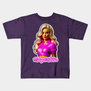 Margot Robbie-Barbie Style Kids T-Shirt